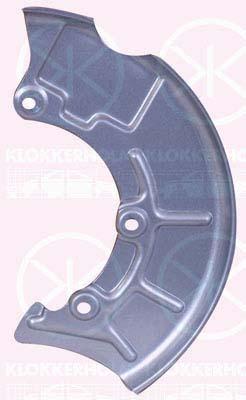 Splash Guard, brake disc, Front Axle Left, for brake disc diameter [mm]: 256, for brake disc diameter [mm]: 280, for brake disc diameter [mm]: 288, Diameter 1/Diameter 2 [mm]: 295/105, Zinc-coated, 1J0 615 311A (VW), 1J0 615 311A (AUDI), 1J0615311A (SKODA), 1J0615311A (SEAT)