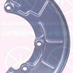 Splash Guard, brake disc, Front Axle Left, for brake disc diameter [mm]: 256, for brake disc diameter [mm]: 280, for brake disc diameter [mm]: 288, Diameter 1/Diameter 2 [mm]: 295/105, Zinc-coated, 1J0 615 311A (VW), 1J0 615 311A (AUDI), 1J0615311A (SKODA), 1J0615311A (SEAT)