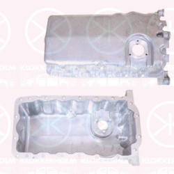 Oil Sump, Aluminium, with bore for oil-level sensor, 038103601NA (VW), 038 103 603N (VW), 038103601NA (SKODA), 038103603N (SKODA)