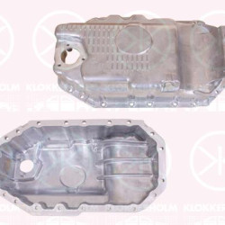 Oil Sump, Aluminium, with bore for oil-level sensor, 030 103 603P (VW), 030 103 603Q (VW), 030103603Q (SKODA), 030103603Q (SEAT)