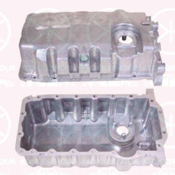 Oil Sump, Aluminium, with bore for oil-level sensor, 06A 103 603H (VW), 06A103603H (VW), 06A103603H (SKODA), 06A103603H (SEAT), 6A103601H (VW), 6A103601H (SKODA), 6A103601H (SEAT), 6A103601M (VW), 6A103601M (SKODA), 6A103601M (SEAT)