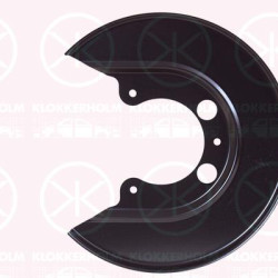 Splash Guard, brake disc, 4WD, Rear Axle, for brake disc diameter [mm]: 256, 8L0 615 611 (VW), 8L0 615 611 (SEAT), 8L0615611 (SKODA), 8L0615611 (AUDI)