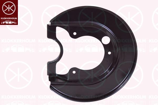 Splash Guard, brake disc, 4WD, Rear Axle Left, for brake disc diameter [mm]: 239, 1J0 615 611C (VW), 1J0615611C (SKODA), 1J0615611C (SEAT), 1J0615611C (AUDI)