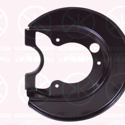 Splash Guard, brake disc, 4WD, Rear Axle Left, for brake disc diameter [mm]: 239, 1J0 615 611C (VW), 1J0615611C (SKODA), 1J0615611C (SEAT), 1J0615611C (AUDI)