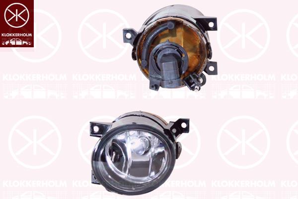 Front Fog Light, Right Front, H11, with bulb holder, 1S0941700 (VW), 1T0 941 700D (VW), 1T0 941 700H (VW)