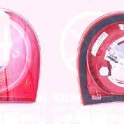 Tail Light Assembly, Left, Inner Section, with front fog light, with bulb holder, 1K6 945 093E (VW)