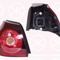 Tail Light Assembly, Right, Smoke Grey, LED, Outer section, with bulb holder, 1K6 945 096R (VW), 1K6 945 096S (VW), 1K6 945 096T (VW)