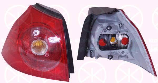 Tail Light Assembly, without bulb holder, Left, Outer section, 1K6 945 095N (VW), 1K6 945 095AA (VW), 1K6 945 095G (VW), 1K6945095Q (VW)