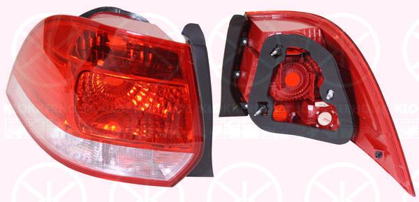 Tail Light Assembly, without bulb holder, Left, 1K9 945 095 (VW), 1K9945095C (VW)