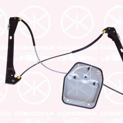 Window Regulator, 2-dr, OE-type, without electric motor, Electric, Left Front, 1K3 837 461A (VW), 1K3 837 461B (VW)