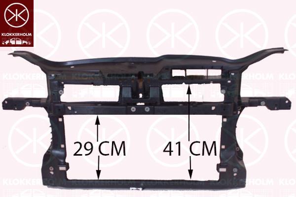 Radiator Support, Full Body Section, Diesel, 650, Plastic, 1K0 805 588E (VW), 1K0 805 588J (VW), 1K0 805 588K (VW), 1K0 805 588P (VW), 1K0 805 588AA (VW)