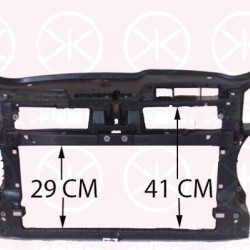 Radiator Support, Full Body Section, Diesel, 650, Plastic, 1K0 805 588E (VW), 1K0 805 588J (VW), 1K0 805 588K (VW), 1K0 805 588P (VW), 1K0 805 588AA (VW)