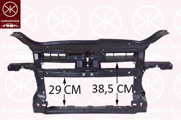 Radiator Support, Plastic, Full Body Section, 650, 1K0 805 588D (VW), 1K0 805 588H (VW), 1K0 805 588T (VW), 1K0805588N (VW)