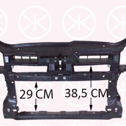 Radiator Support, Plastic, Full Body Section, 650, 1K0 805 588D (VW), 1K0 805 588H (VW), 1K0 805 588T (VW), 1K0805588N (VW)