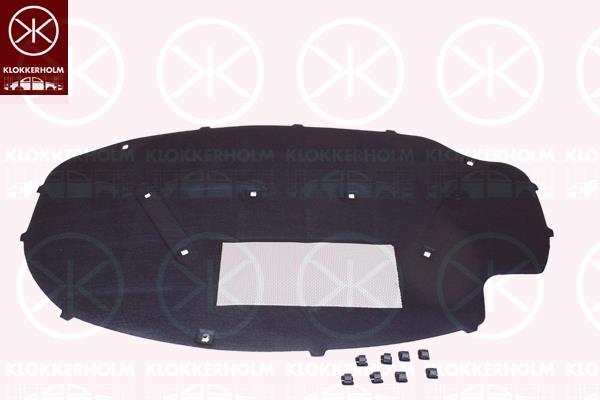 Engine Compartment Noise Insulation, Centre Section, Fitting Position: Bonnet, 1K0 863 831 D (VW)