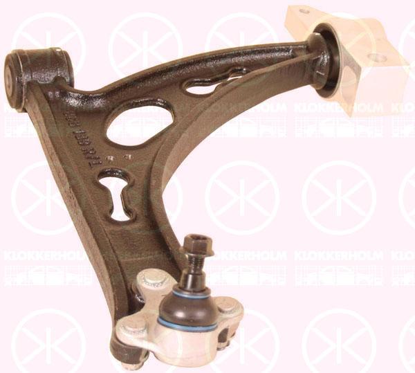 Control/Trailing Arm, wheel suspension, Cast Steel, Front Axle Left, with bush, with ball joint, Control Arm, 1K0 407 151 AC (VW), 1K0 407 151 AC (AUDI), 1K0 407 151BC (VW), 1K0 407 151M (VW), 1K0 407 151M (AUDI)