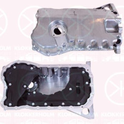 Oil Sump, Aluminium, with bore for oil-level sensor, 022 103 601L (VW), 022 103 601R (VW), 022 103 601R (AUDI), 022 103 603L (VW), 022103601L (VW), 022103601L (AUDI)