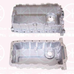 Oil Sump, Aluminium, with bore for oil-level sensor, 06A103601AJ (VW), 06A 103 601AR (VW), 06A103601AJ (SKODA), 06A 103 601AR (AUDI), 06A103601AJ (SEAT), 06A103601AJ (AUDI), 06A103601AR (SKODA), 06A103601AR (SEAT), 06A103603R (VW), 06A103603R (SKODA), 06A103603R (SEAT), 06A103603R (AUDI)