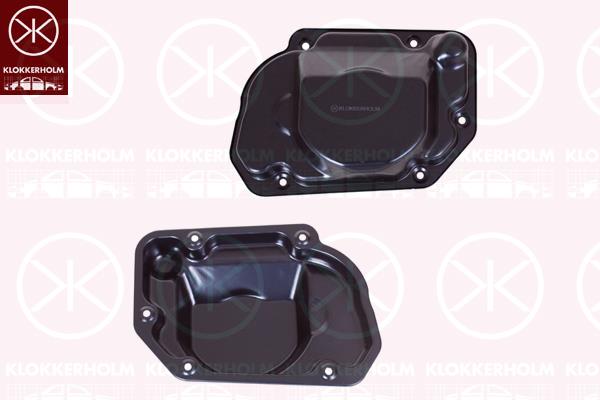 Oil Sump, transmission sided, 5-Speed Manual Transmission, Transmission Code: MQ200, Steel, 02T301211 (VW), 02T301211A (VW), 02T301211B (VW), 02T301211C (AUDI), 02T301211D (VW)