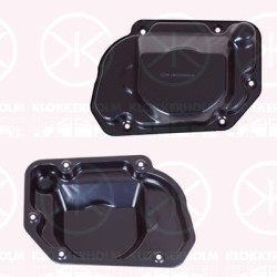 Oil Sump, transmission sided, 5-Speed Manual Transmission, Transmission Code: MQ200, Steel, 02T301211 (VW), 02T301211A (VW), 02T301211B (VW), 02T301211C (AUDI), 02T301211D (VW)