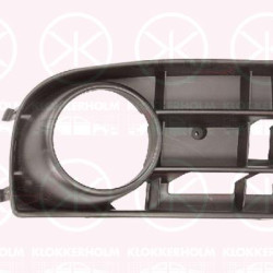 Ventilation Grilles, bumper, Right Front, not for trim level: GT, GTI, with hole(s) for fog lights, with air slots, black, 1K0 853 666C 9B9 (VW)