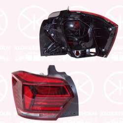 Tail Light Assembly, Left, without bulb holder, P21W, PY21W, 2G0 945 095B (VW), 2G0945095B (VW)