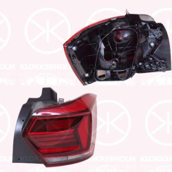 Tail Light Assembly, Right, without bulb holder, P21W, PY21W, 2G0 945 096B (VW), 2G0945096B (VW)