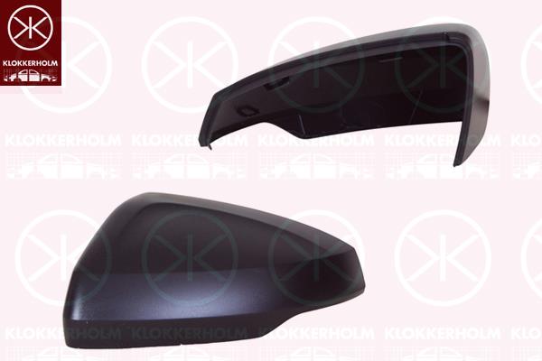 Housing, exterior mirror, Left, black, 2G0857537 9B9 (VW), 2G08575379B9 (VW)