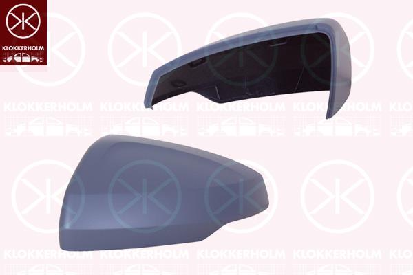 Housing, exterior mirror, w/primer, Left, 2G0857537A GRU (VW), 2G0857537AGRU (VW)