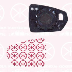 Mirror Glass, exterior mirror, Left, Heatable, Aspherical, 2G0857521B (VW), 2G0 857 521B (VW)