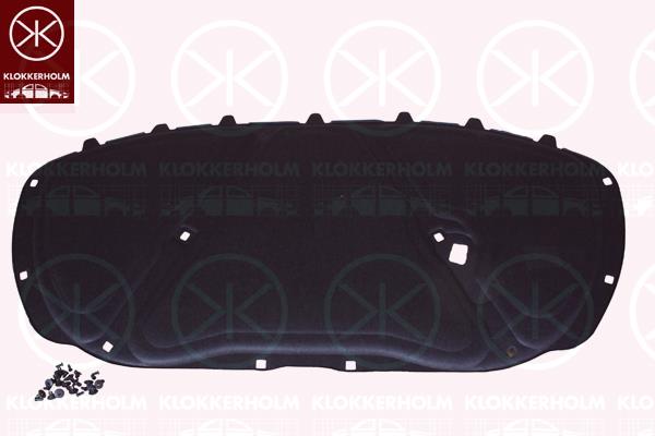 Engine Compartment Noise Insulation, Centre Section, Fitting Position: Bonnet, 2G0 863 831 (VW)