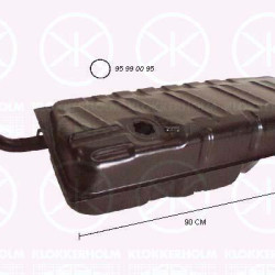 Fuel Tank, 42L, Diesel, with gaskets/seals, 867 201 075D (VW)