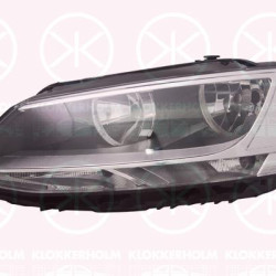 Headlight, H7/H7, with motor for headlamp levelling, Left, 5C7 941 005A (VW), 5C7941005A (VW), 5C7941005H (VW)