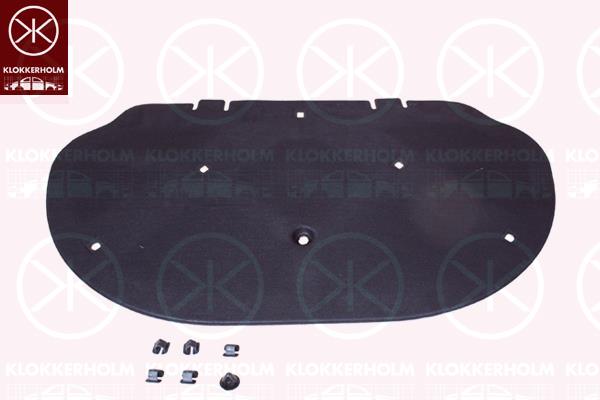 Engine Compartment Noise Insulation, Centre Section, Fitting Position: Bonnet, 5C6 863 831 G (VW)