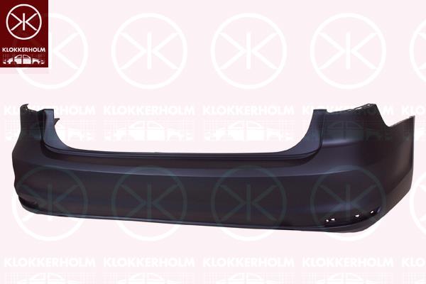 Bumper, w/primer, Rear, 5C6 807 421 A GRU (VW), 5C6 807 421 F GRU (VW), 5C6 807 421 H GRU (VW), 5C6 807 421 J GRU (VW)