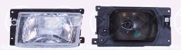 Headlight, H4, for vehicles with headlight levelling, for vehicles without headlight levelling, Depo, Right, Illuminance [lx]: 20, 867 941 018 (VW)