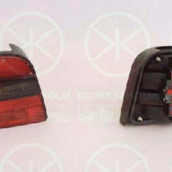 Tail Light Assembly, without bulb holder, Smoke Grey, Right, 871 945 112H (VW)