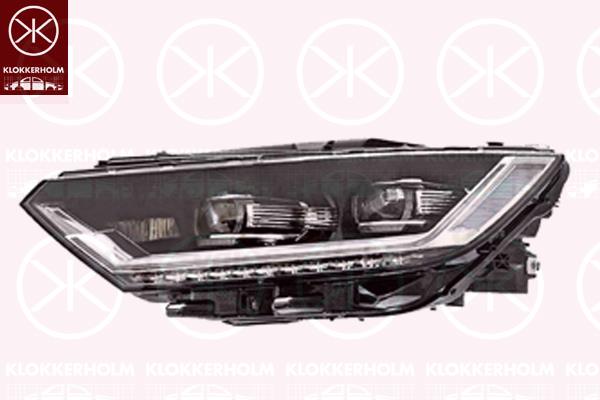 VW Arteon Priekinis žibintas, Right, Illuminance [lx]: 17.5, LED, for vehicles with adaptive high beam regulation, with motor for headlamp levelling, Valeo, 3G1 941 114 (VW), 3G1 941 114A (VW)