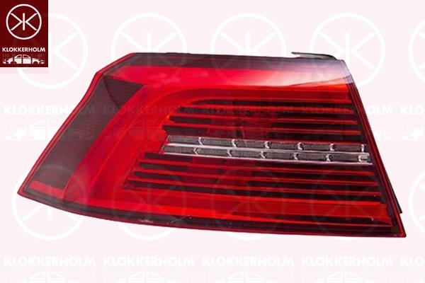 VW Arteon Galinis žibintas, Right, Trim Level: HIGHLINE, Outer section, LED, with bulb holder, AL, 3G5 945 208 (VW), 3G5 945 208B (VW), 3G5 945 208C (VW), 3G5945208E (VW)