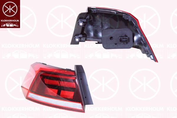 VW Arteon Galinis žibintas, Left, LED, Outer section, Olsa, 3G5945095E (VW), 3G5945095H (VW), 3G5945095J (VW)