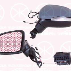 VW Arteon Veidrodis, Right, for electric mirror adjustment, Number of pins: 6, Number of pins: 2, with indicator (LED), Heatable, w/primer, 3G0857522 (VW), 3G0857538BGRU (VW), 3G0857538HGRU-CAP (VW), 3G1857508AM9B9 (VW), 3G1857508AR9B9 (VW), 3G1857508BK9B9 (VW), 3G1857508CD9B9 (VW)