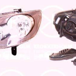 Headlight, Left, Illuminance [lx]: 25, H7, H15, with motor for headlamp levelling, Hella, 5M1 941 005B (VW), 5M1 941 005C (VW), 5M1941005D (VW)