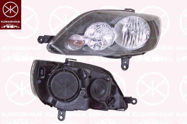 Headlight, H15, with daytime running light, H7, with motor for headlamp levelling, Hella, Left, Illuminance [lx]: 25, 5M1 941 005G (VW), 5M1 941 029G (VW)