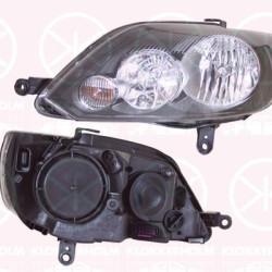 Headlight, H15, with daytime running light, H7, with motor for headlamp levelling, Hella, Left, Illuminance [lx]: 25, 5M1 941 005G (VW), 5M1 941 029G (VW)