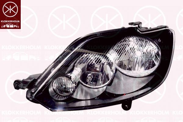 Headlight, H15, with daytime running light, H7, with motor for headlamp levelling, Right, Illuminance [lx]: 20, 5M1 941 006G (VW)