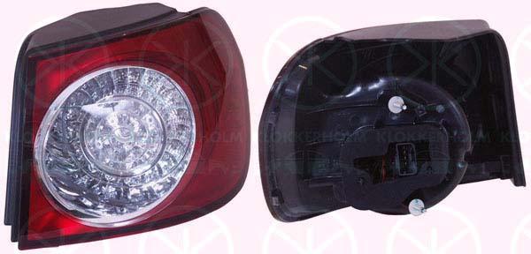 Tail Light Assembly, Right, Outer section, LED, Valeo, 5M0 945 096L (VW), 5M0 945 096M (VW), 5M0 945 096N (VW)