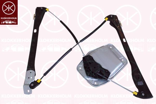 Window Regulator, OE-type, without electric motor, Electric, Left Front, with bolted-on plate, 5M0 837 461 (VW)