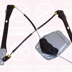 Window Regulator, OE-type, without electric motor, Electric, Left Front, with bolted-on plate, 5M0 837 461 (VW)