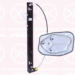 Window Regulator, OE-type, without electric motor, Electric, Left Rear, with bolted-on plate, 5M0 839 461 (VW)