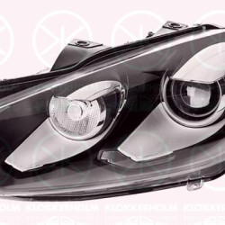 Headlight, Left, Illuminance [lx]: 25, Bi-Xenon, with dynamic bending light, with motor for headlamp levelling, without control unit for Xenon, Hella, 5K1 941 751C (VW), 5K1 941 753B (VW)